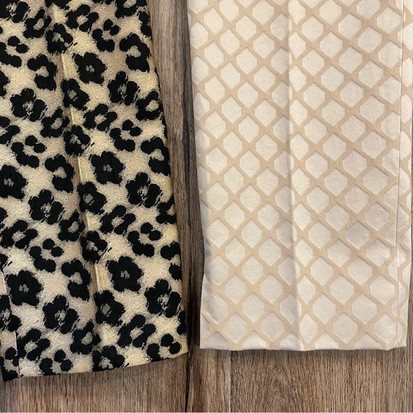 Ann Taylor Banana Republic Pants Women’s 10 Petite Animal Print Neutral Slacks 2 - Picture 5 of 14